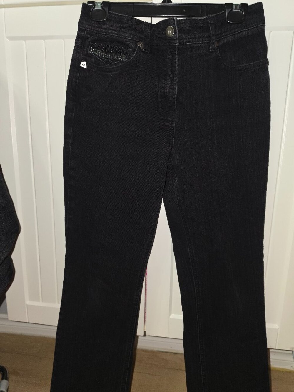 Womens Straight Leg Jeans - Black